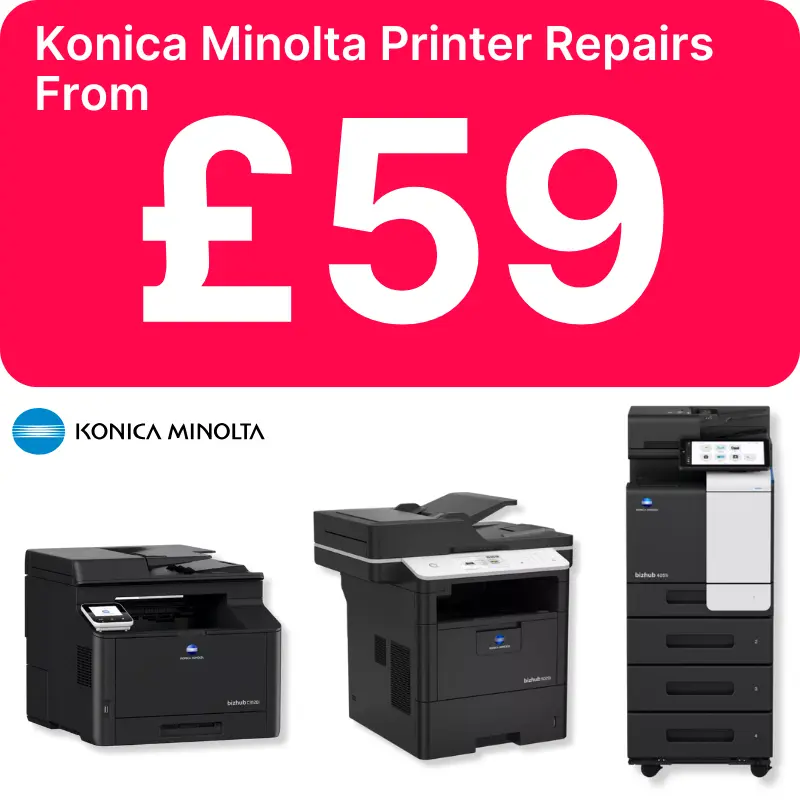 Konica Minolta Printer Repairs in Nottingham from £59 - Repair Konica Minolta Printer Nottingham