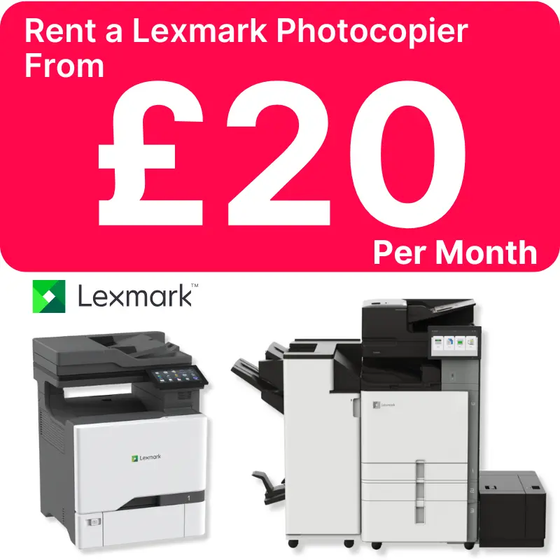 Lexmark Photocopier Rental in Nottingham from £5 per week - Rent a Lexmark Photocopier in Nottingham