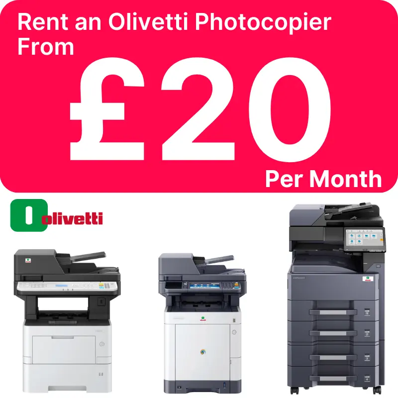 Olivetti Photocopier Rental in Nottingham from £5 per week - Rent an Olivetti Photocopier in Nottingham