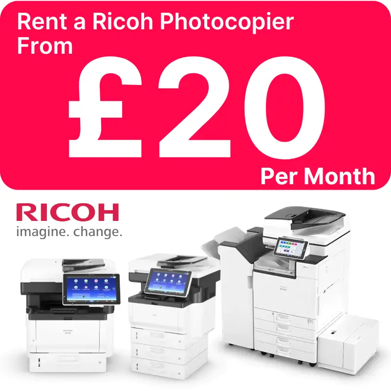 Ricoh Photocopier Rental in Nottingham from £5 per week - Rent a Ricoh Photocopier in Nottingham